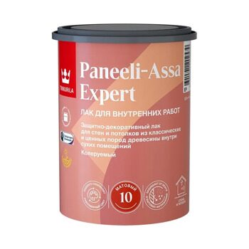 Лак акриловый матовый Paneeli Assa 10 0,9л Тиккивала